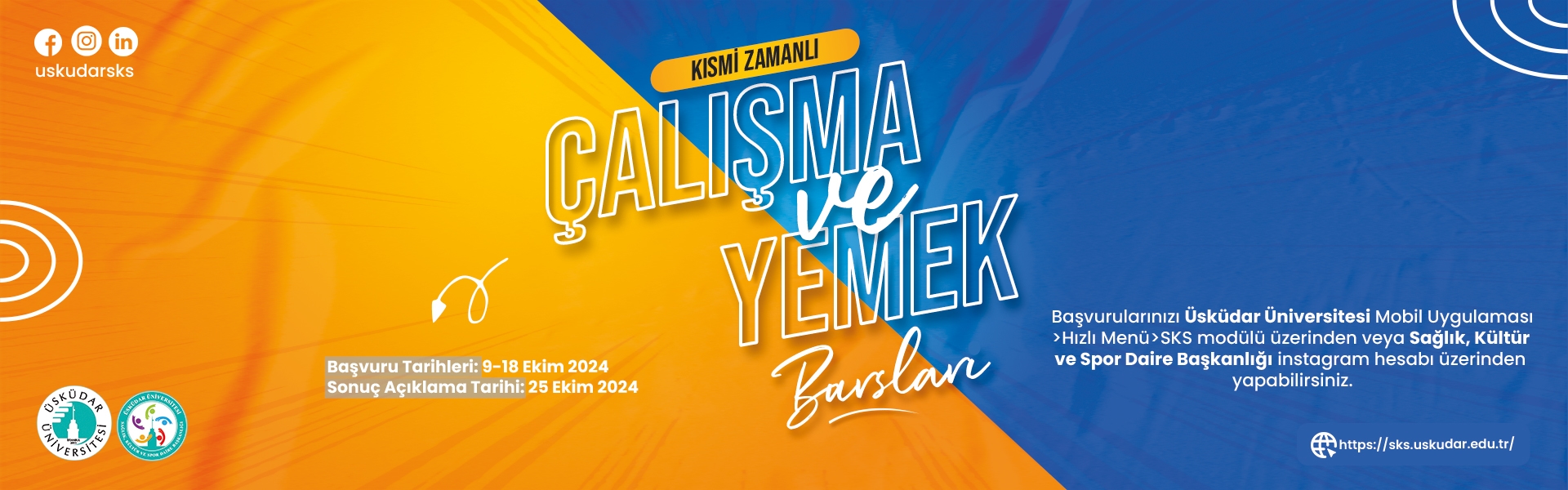 Kısmi Zamanlı Çalışma ve Yemek Bursları